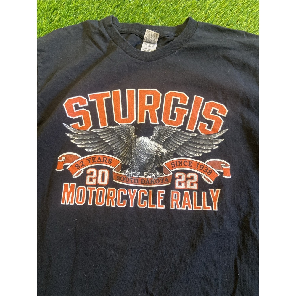 Sturgis 82nd Anniversary Motorcycle Rally 2022 Black Graphic T-Shirt Men's Sz M - Picture 4 of 9